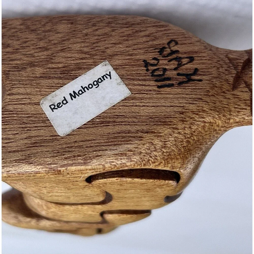 Peter Chapman Style Puzzle 2011 Red Mahogany Beaver 3D Interlocking